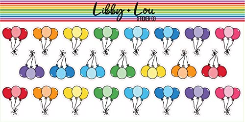 Balloons Planner Sticker | Birthday | Libby and Lou Sticker Co