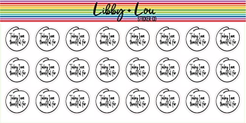 Thankful For Planner Sticker | Erin Condren | Happy Planner | Agenda | Calendar
