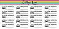 Car Insurance Planer Stickers | Neutral | Libby and Lou Sticker Co