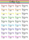 Grooming Appointment Script Planner Stickers | Libby and Lou Sticker Co