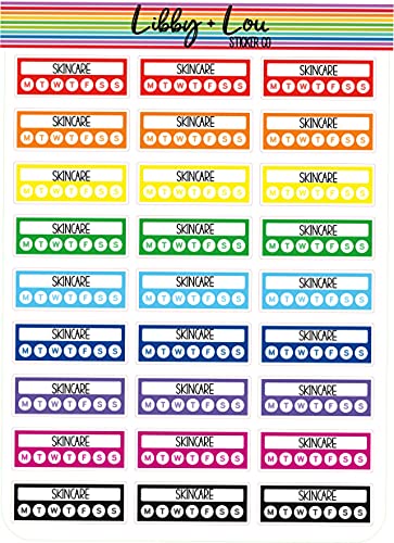 Skincare Habit Tracker | Libby and Lou Sticker