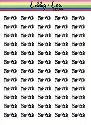 Church Planner Sticker | Libby and Lou Sticker Co