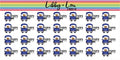 Mail Truck Delivery Planner Stickers | Libby and Lou Sticker Co