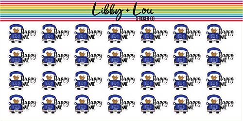 Mail Truck Delivery Planner Stickers | Libby and Lou Sticker Co