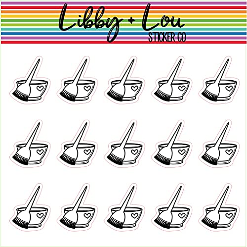 Color Hair Neutral Planner Stickers | Libby and Lou Sticker Co