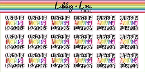 Chores Housework Cleaning Planner Sticker | Libby and Lou Sticker Co