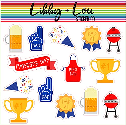 Fathers Day Decorative Planner Stickers | Libby and Lou Sticker Co