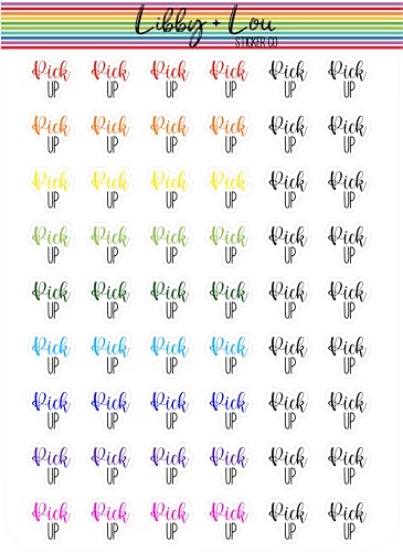 Pick Up Planner Stickers | Libby and Lou Sticker Co