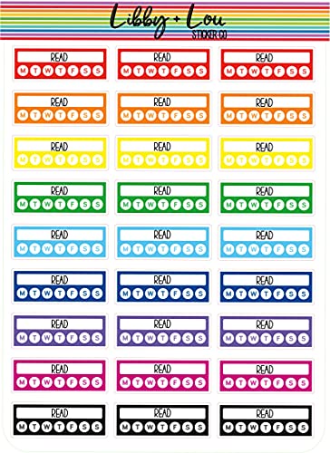 Reading Habit Tracker | Libby and Lou Sticker Co
