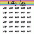 Mop Planner Stickers | Household Chores | Libby and Lou Sticker Co