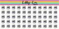 Streaming Service TV Planner Sticker | Libby and Lou Sticker Co