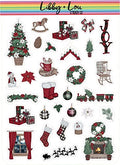 Plaid Christmas Decorative Planner Sticker | Libby and Lou Sticker Co