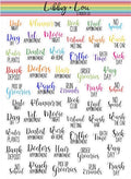Script Sampler Planner Stickers | Libby and Lou Sticker Co