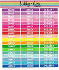 Rainbow Snack and Dessert Meal Label Planner Sticker | Libby and Lou Sticker Co