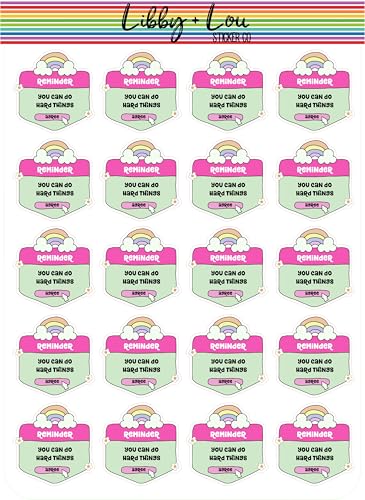You Can Do Hard Things Planner Sticker | Libby and Lou Sticker Co