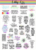 Inspirational Quotes Planner Sticker | Libby and Lou Sticker Co