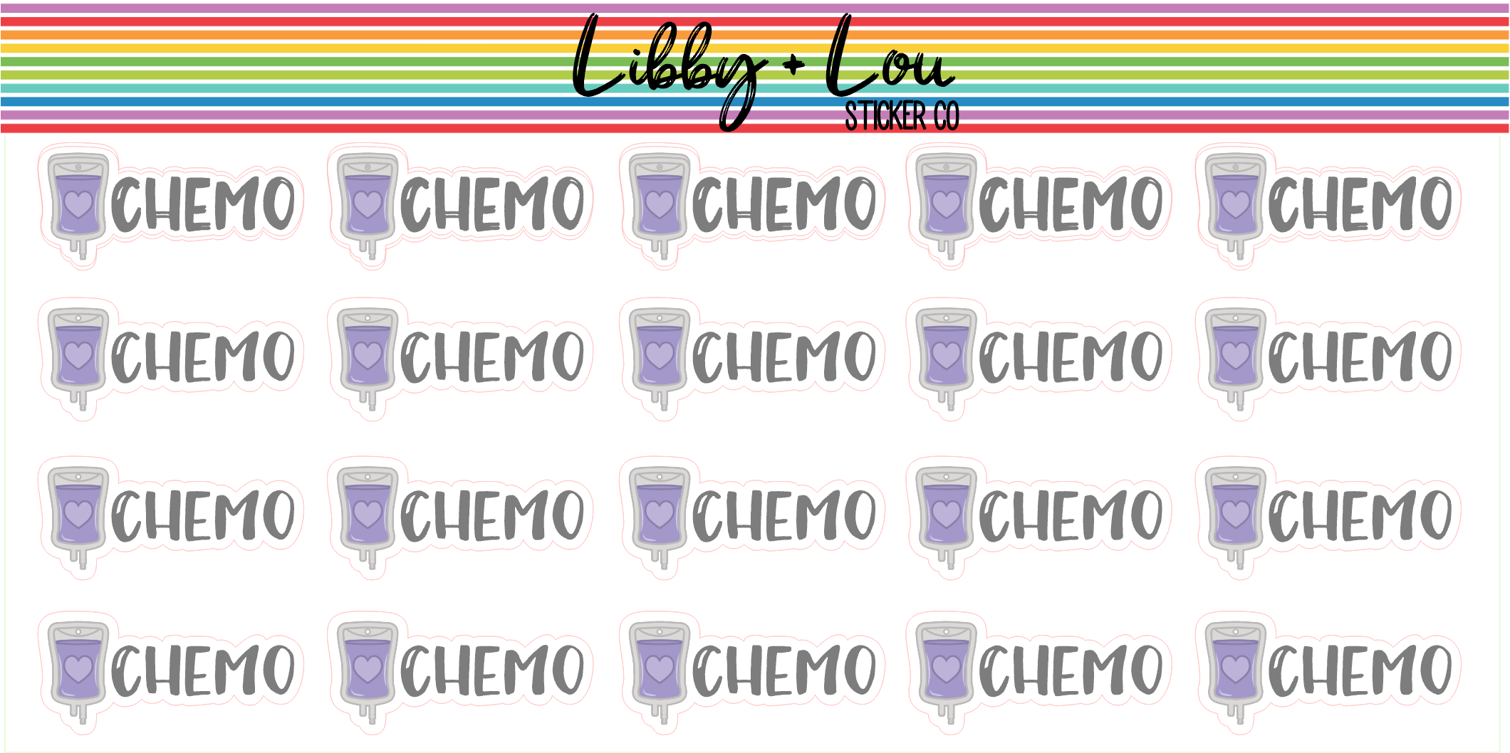 Chemotherapy Appointment Planner Stickers |Libby and Lou Sticker Co