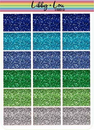 Glitter Half Box Planner Sticker | Libby and Lou Sticker Co