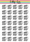 Nap Planner Stickers | Rest Time & Self Care Reminder Stickers