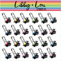 Snow Blower Planner Stickers | Winter | Libby and Lou Sticker Co