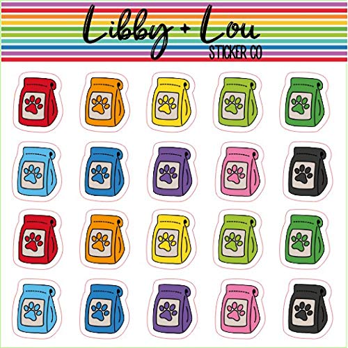 Pet Food Planner Stickers | Dog + Cat Food | Libby and Lou Sticker Co