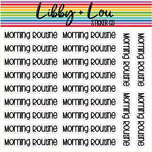 Morning Routine Planner Stickers | Libby and Lou Sticker Co