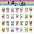Easter Coffee Cups Planner Stickers | Libby and Lou Sticker Co