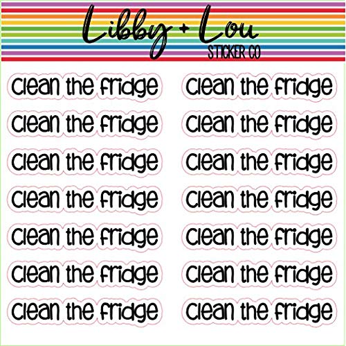 Clean the Fridge Planner Stickers | Libby and Lou Sticker Co
