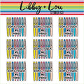 Don't Touch My Pens Planner Stickers | Libby and Lou Sticker Co