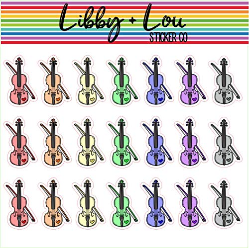 Violin Planner Stickers | Music Lessons | Libby and Lou Sticker Co