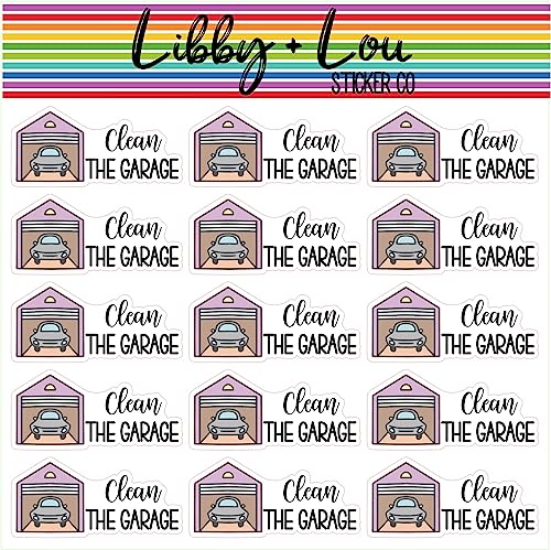Clean the Garage Planner Sticker | Libby and Lou Sticker Co