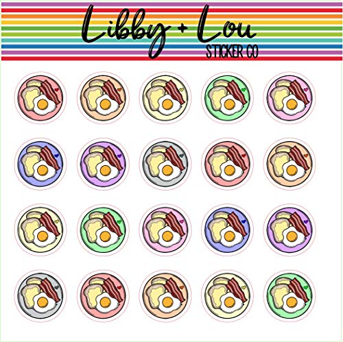 Breakfast Icons Planner Stickers | Libby and Lou Sticker Co
