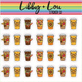 Thanksgiving Coffee Planner Stickers | Libby and Lou Sticker Co