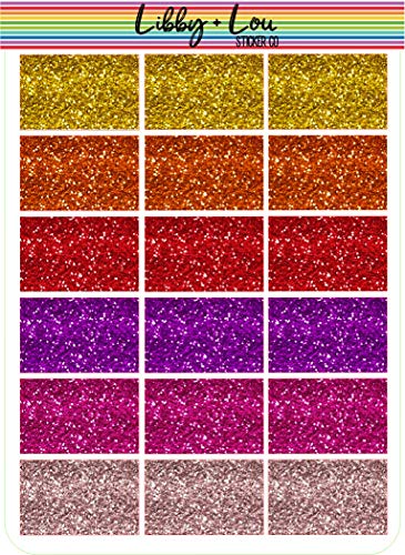 Glitter Half Box Planner Sticker | Libby and Lou Sticker Co
