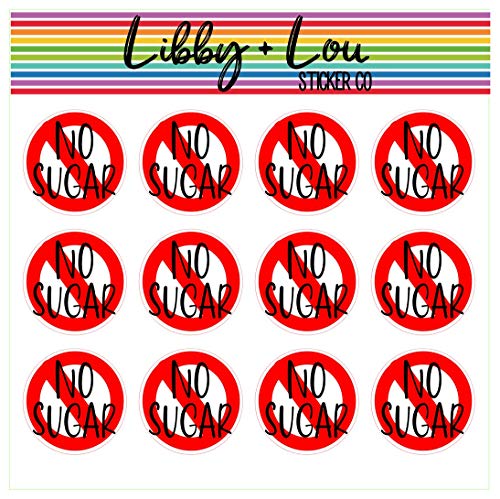 No Sugar Planner Sticker | Libby and Lou Sticker Co