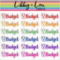 Budgeting Planner Stickers | Libby and Lou Sticker Co