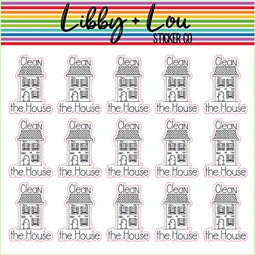 Clean the House Planner Sticker | Libby and Lou Sticker Co