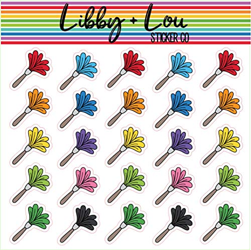 Feather Duster Planner Stickers | Libby and Lou Sticker Co