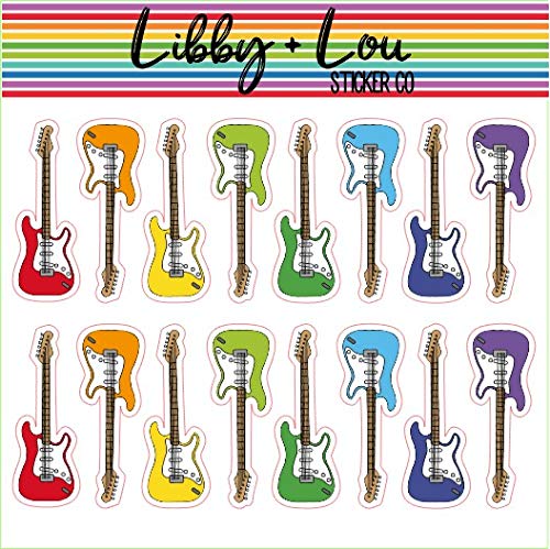 Guitars Planner Stickers | Libby and Lou Sticker Co