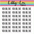 Visa Bill Due Planner Stickers | Libby and Lou Sticker Co