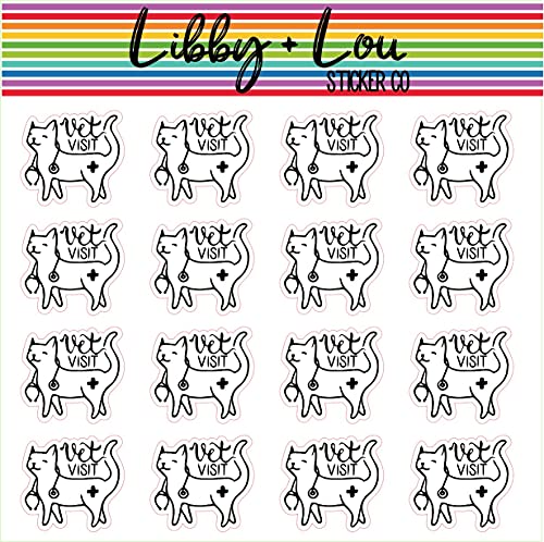 Pet Vet Visit Planner Sticker | Libby and Lou Sticker Co