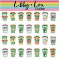 St. Patricks Day Coffee Planner Stickers | Libby and Lou Sticker Co