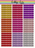 Glitter Header Planner Sticker | Libby and Lou Sticker Co