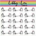 Girls Telephone Planner Stickers | Libby and Lou Sticker Co