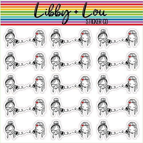 Girls Telephone Planner Stickers | Libby and Lou Sticker Co