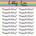 Happy Birthday Planner Sticker | Libby and Lou Sticker Co