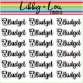 Budgeting Planner Stickers | Libby and Lou Sticker Co