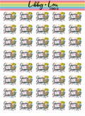 Grocery Shopping Planner Sticker | Libby and Lou Sticker Co