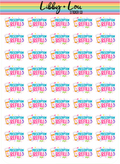 Prescription Refill Planner Sticker | Libby and Lou Sticker Co