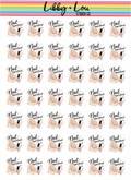 Nail Appointment Planner Stickers | Manicure Reminder Stickers